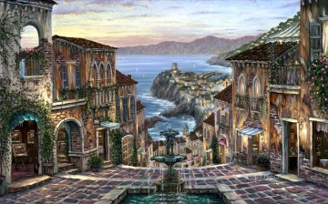  cityscape Oil Painting - Vernazza Heartwarming cityscapes